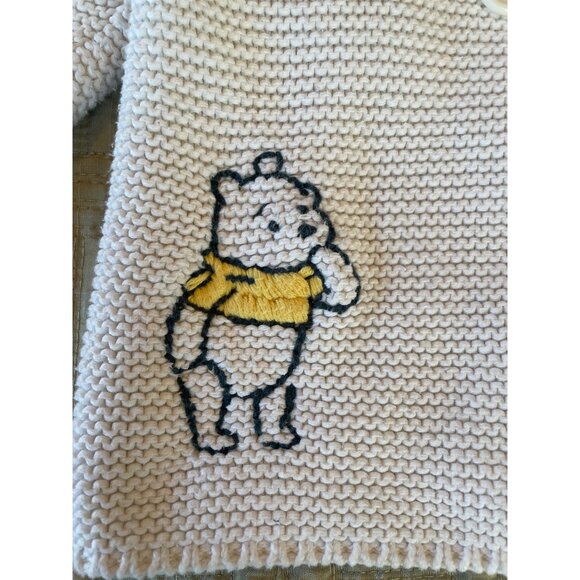 70/6-12 Months Hanna Andersson + Disney Knit Winnie the Pooh Cardigan Sweater - Picture 5 of 9